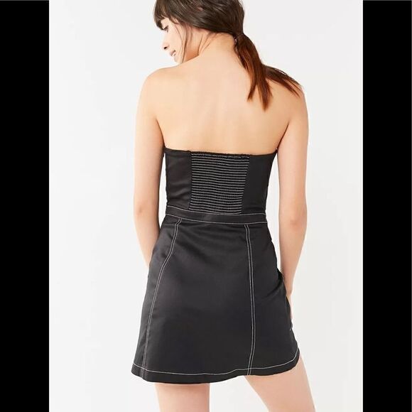 urban outfitters Devon Fit + Flare Contrast Stitch Dress size 2 - Picture 2 of 5